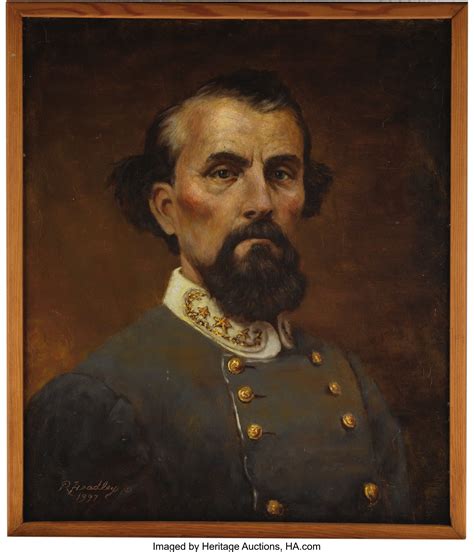 Nathan Bedford Forrest Portrait. Signed in the lower left by Richard S. Headley Civil War ...