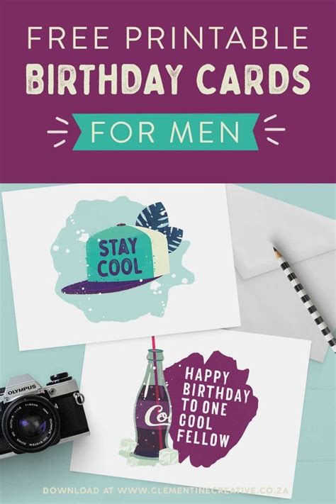 Printable Birthday Cards for Him {Premium} | Birthday cards for him, Free printable birthday ...