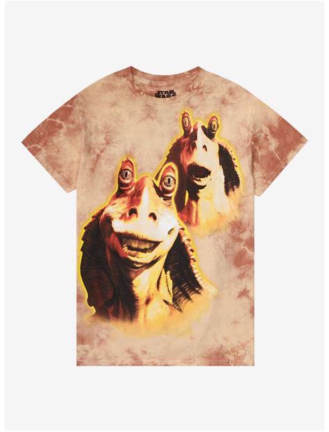 Star Wars Jar Jar Binks Tie-Dye Boyfriend Fit Girls T-Shirt | Hot Topic