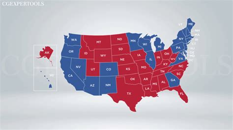 Vizrt US Presidential Election Map – Electoral College – cgexpertools.com