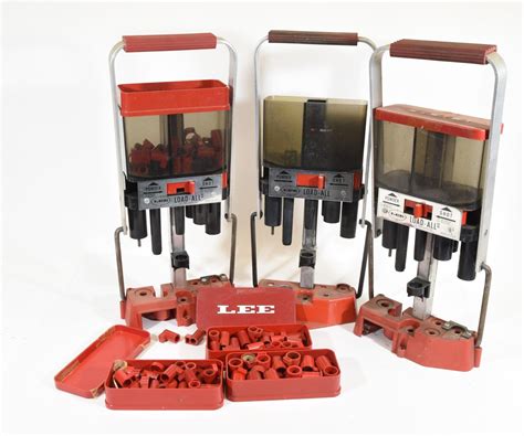 3 Lee Load-All Reloading Press With Extra Bushings