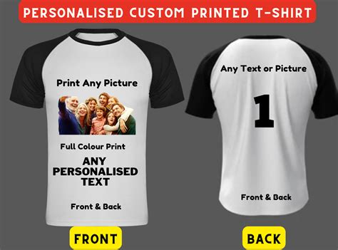 Personalised T-shirt Custom Printed Shirt Party Stag Logo Photo Design Uniform | eBay