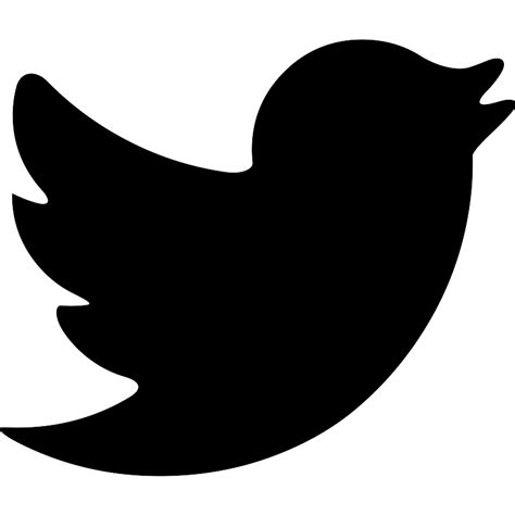 Black And White Twitter Logo Png