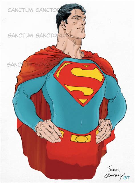 Superman by Frank Quitely, in Gerry Turnbull's my colours over other artists Comic Art Gallery Room