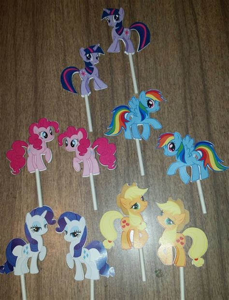 Double Sided My Little Pony Cupcake Toppers - Etsy