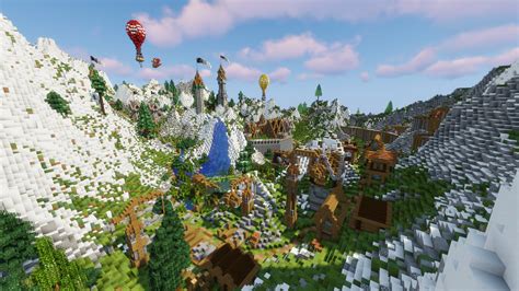 Medieval Mountain Village/City Minecraft Map