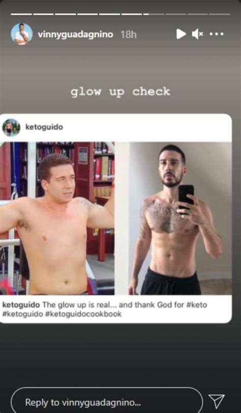 Vinny Guadagnino shares his Keto Guide before and after photos