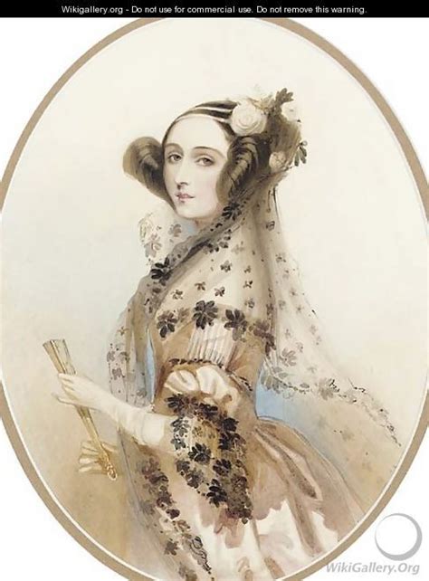 Ada, Countess of Lovelace - Alfred-Edward Chalon - WikiGallery.org, the largest gallery in the ...