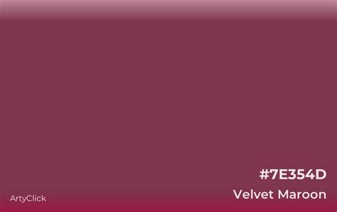 Velvet Maroon Color | ArtyClick