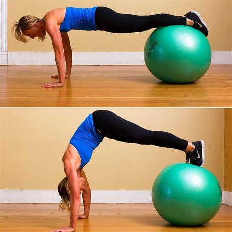 Ball Pike to Plank | Ball exercises, Exercise, Strength training routine