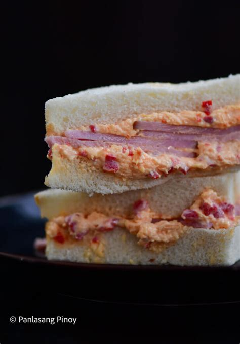 Cheese Pimiento Sandwich Recipe - Panlasang Pinoy