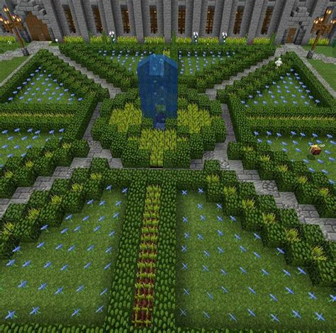 Beautiful Minecraft Garden Entrance