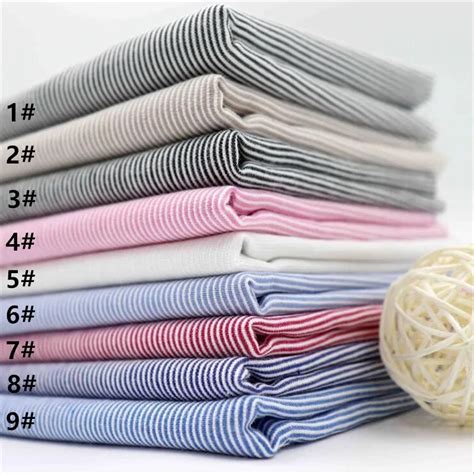 Cotton fabric 100% cotton cotton toothpick striped fabric dyeing DIY shirt fabric-in Fabric from ...