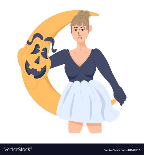 Halloween moon Royalty Free Vector Image - VectorStock