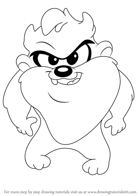 Learn How to Draw Baby Taz from Baby Looney Tunes (Baby Looney Tunes ...