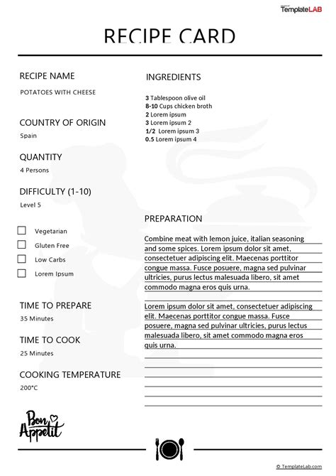 Latex Cookbook Recipe Template | Besto Blog