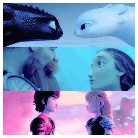 Hiccup Toothless And Light Fury Meme Format