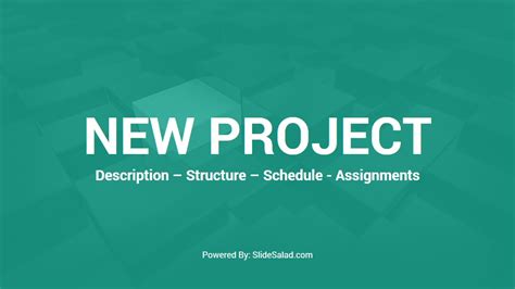 New Project Description And Report PowerPoint Template - SlideSalad