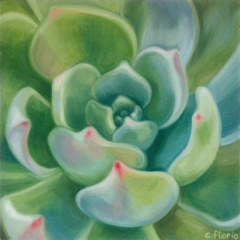 Succulent 3 Original Walnut Oil Painting 16 x by SucculentEcoArt ...