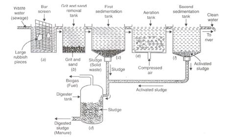 Sewage Plant Diagram