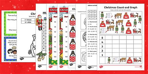 FREE! - Top Ten Maths Free Christmas Worksheets - Primary Resources