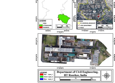 Map of the study area (Department of Civil Engineering, IIT-Roorkee ...