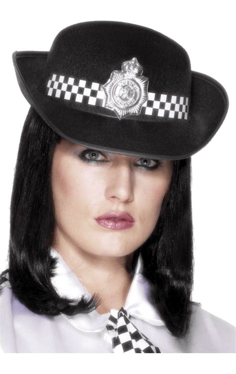 Police Womans Fancy Dress Hat - fancydress.com