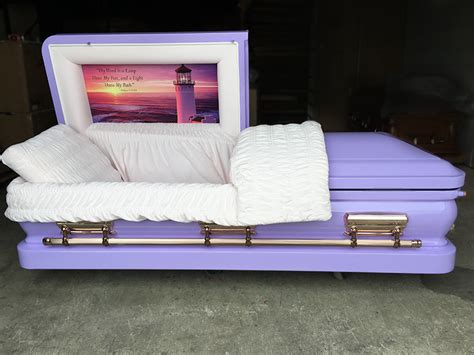 Lavender Casket Custom Casket - Sky Caskets