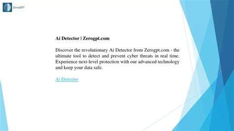 PPT - Ai Detector Zerogpt.com PowerPoint Presentation, free download - ID:12315729