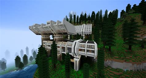 Modded minecraft sci-fi base | Minecraft modern, Minecraft architecture, Minecraft blueprints