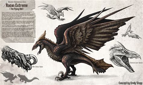 Rodan Extreme Concept Commission by EmilyStepp on DeviantArt