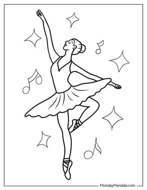 Free Coloring Pages For Girls Dancers