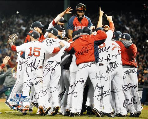 Boston Red Sox 2013 World Series Champions Team Autographed 16" x 20 ...