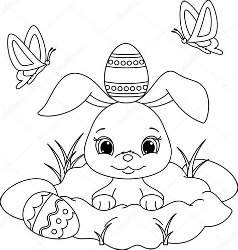 Get This Easter Bunny Coloring Pages for Preschoolers 85031