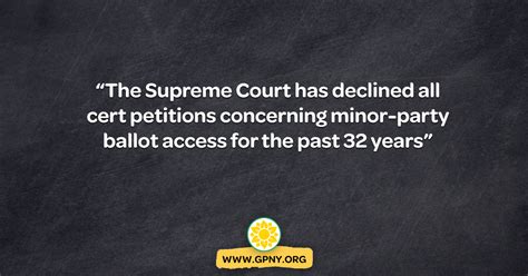 SCOTUS Declines to hear Libertarian and Green Parties’ case - www.gp.org