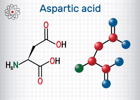 Vector of Aspartic acid (L- aspartic - ID:124098264 - Royalty Free ...