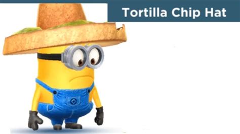 Despicable Me: Minion Rush - Tortilla Chip Hat Costume - YouTube