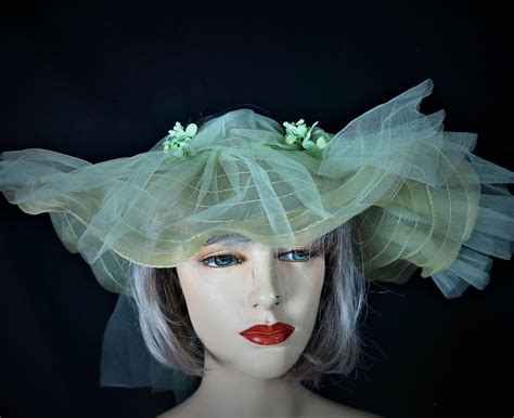 Vintage Edwardian Style Wedding Hat / 20s Light Silk Tulle | Etsy | Edwardian fashion, Wedding ...