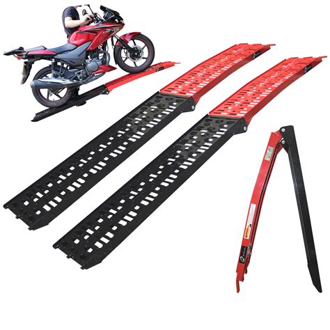 Black Pro Range (B5144) Coated Folding Motorcycle Loading Ramp (Pair) - Loading Ramps ...