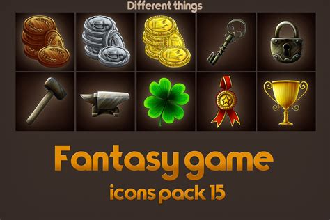 Free Game Icons of Fantasy Things – Pack 15 - CraftPix.net