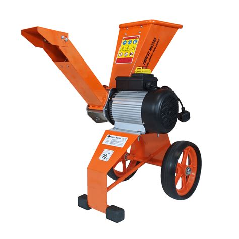 Compact Electric Wood Chipper 4hp Direct Drive | Forest Master Wood Diameter 50mm