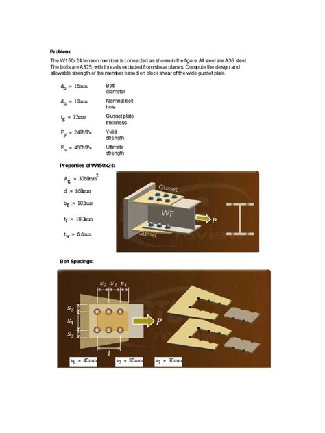 Block Shear Example | PDF