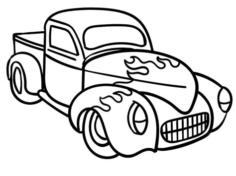 Hot Rod Coloring Pages - Free Printable Coloring Pages for Kids