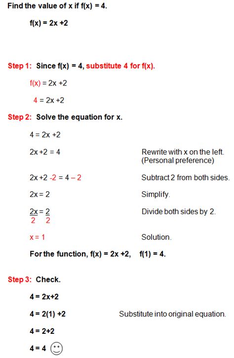 Solving a Linear Function