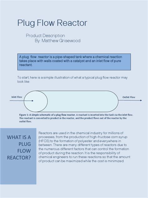 Plug Flow Reactor | Chemical Reactor | Chemical Kinetics