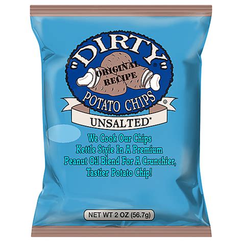 Dirty Potato Chips, Unsalted 2 oz | Snacks, Chips & Dips | Foodtown