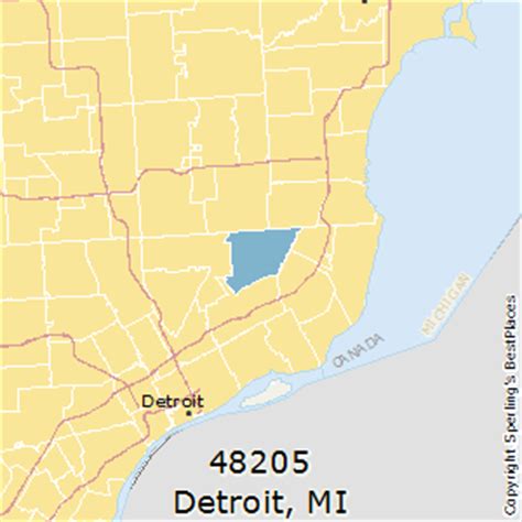 Detroit (zip 48205), MI