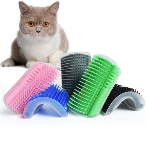 2020 Pet Products For Cats Brush Corner Cat Massage Self Groomer Comb ...