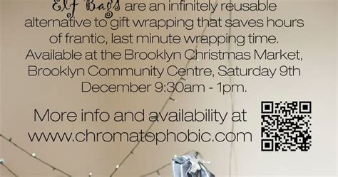 Chromatophobic: Elf Bags at the Brooklyn Christmas Market