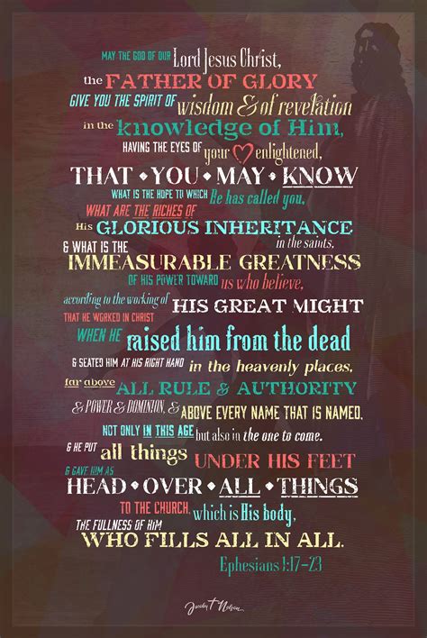 Ephesians 1 Prayer Poster - Etsy